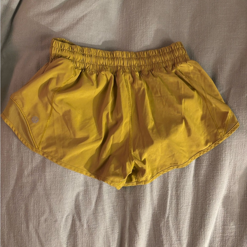 Lululemon athletica Women's Mustard Athletic Shorts